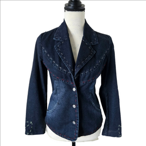 🌼cimarron vintage denim jacket cotton size small 🌼